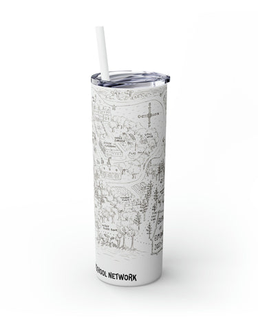 Skinny Tumbler with Straw, 20oz - UnionBrands