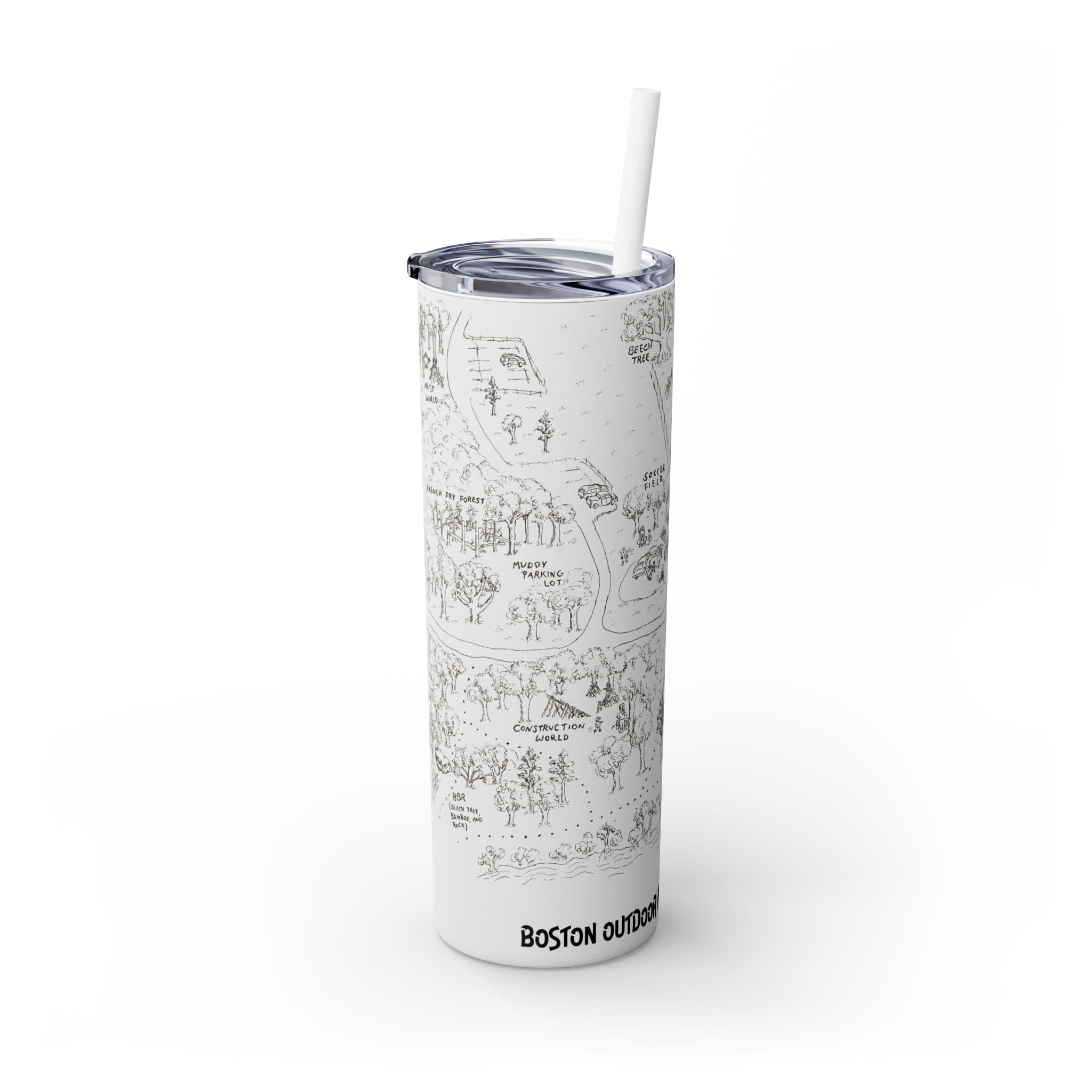 Skinny Tumbler with Straw, 20oz - UnionBrands